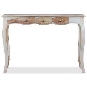 Masă consolă cu 3 sertare Lemn masiv palisandru 110x40x76 cm - Img 6