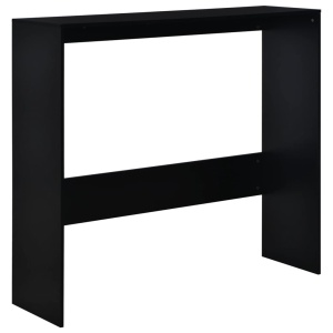 Masă de bar cu 2 blaturi, negru, 130x40x120 cm - Img 7
