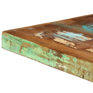 Masă de bucătărie, 140 x 70 x 75 cm, lemn masiv reciclat - Img 5