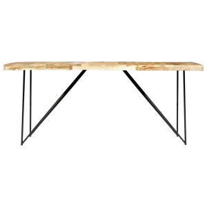 Masă de bucătărie, 180 x 90 x 76 cm, lemn masiv de mango - Img 2
