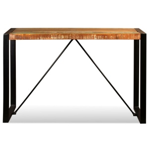 Masă de bucătărie din lemn masiv reciclat, 120 cm - Img 7