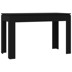Masă de bucătărie, negru, 120 x 60 x 76 cm, PAL - Img 2
