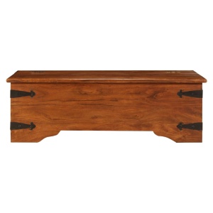 Masă de cafea 110x55x35 cm, lemn masiv acacia, finisaj sheesham - Img 4