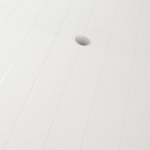 Masă de grădină, alb, 126 x 76 x 72 cm, plastic - Img 2