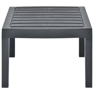 Masă de grădină, antracit, 78 x 55 x 38 cm, plastic - Img 4
