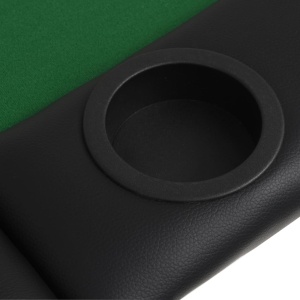 Masă de poker pliabilă in 3, pentru 9 jucători, oval, Verde - Img 6