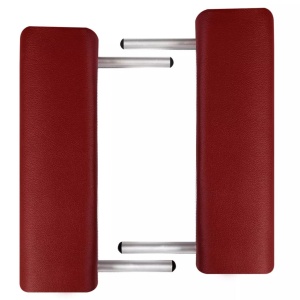 Masă masaj pliabilă, 2 zone, roșu, cadru aluminiu - Img 3