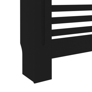Mască de calorifer, negru, 112 x 19 x 81 cm, MDF - Img 6