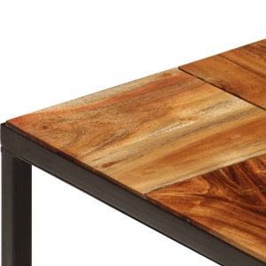 Măsuță de cafea, 110 x 40 x 60 cm, lemn masiv de acacia și oțel - Img 8