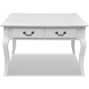 Măsuță de cafea cu 4 sertare, alb - Img 4