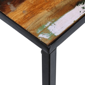 Măsuță de cafea din lemn de esență tare reciclat 100x60x45 cm - Img 6