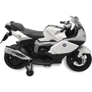 Motocicletă electrică pentru copii BMW 283, 6V, alb - Img 8