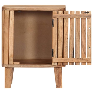 Noptieră, 40x30x50 cm, lemn masiv de acacia - Img 5