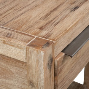 Noptieră cu sertar, 40x30x48 cm, lemn masiv de acacia - Img 6