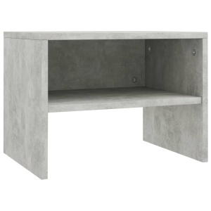 Noptiere, 2 buc., gri beton, 40 x 30 x 30 cm, PAL - Img 4