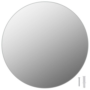 Oglindă de perete, 40 cm, sticlă, rotundă - Img 2