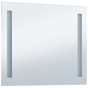 Oglindă de perete de baie cu LED, 100 x 60 cm - Img 3