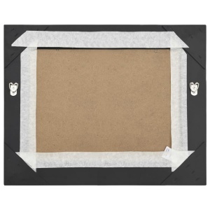 Oglindă de perete in stil baroc, negru, 50 x 40 cm - Img 6