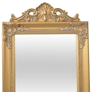 Oglindă verticală in stil baroc 160 x 40 cm auriu - Img 3