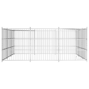Padoc pentru câini de exterior, 450x450x185 cm - Img 2