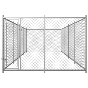Padoc pentru câini de exterior, 8 x 4 x 2 m - Img 2