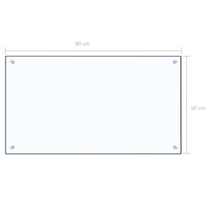 Panou antistropi bucătărie transparent 90x50 cm sticlă securiz. - Img 9