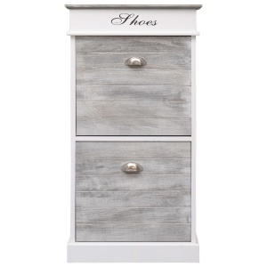 Pantofar, gri, 50x28x98 cm, lemn de paulownia - Img 3