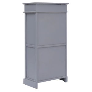 Pantofar, gri, 50x28x98 cm, lemn de paulownia - Img 4