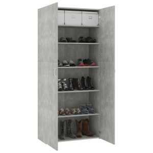 Pantofar, gri beton, 80 x 35,5 x 180 cm, PAL - Img 4