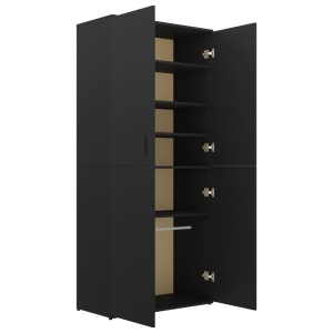 Pantofar, negru, 80 x 39 x 178 cm, PAL - Img 8