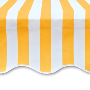 Pânză copertină Galben floarea-soarelui&amp;alb 6x3 m (cadrul nu este inclus) - Img 4