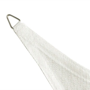 Pânză parasolar HDPE, dreptunghiulară, 2 x 4 m, alb - Img 3