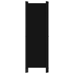 Paravan de cameră cu 4 panouri, negru, 200 x 180 cm - Img 4