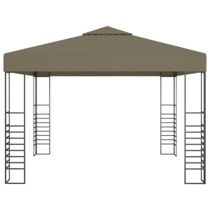 Pavilion de grădină, gri taupe, 3 x 3 m, 180 g/m² - Img 2