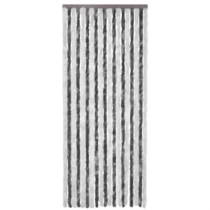Perdea pentru insecte, gri și alb, 90x220 cm, Chenille - Img 4
