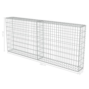 Perete gabion cu capace, 200x20x85 cm, oțel galvanizat - Img 5