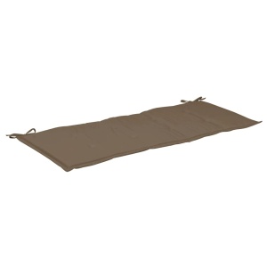 Pernă de bancă de grădină, gri taupe, 120 x 50 x 3 cm - Img 2
