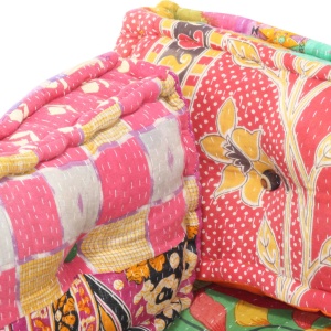 Pernă pentru canapea din paleți, multicolor, textil, petice - Img 3