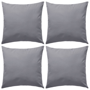 Perne de exterior, 4 buc., gri, 45 x 45 cm