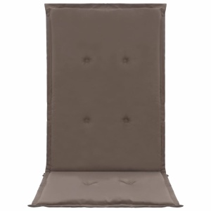 Perne scaun de grădină, 2 buc., gri taupe, 120 x 50 x 3 cm - Img 4