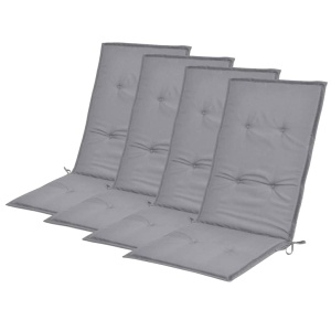 Perne scaun de grădină, 4 buc, gri, 120 x 50 x 3 cm - Img 2