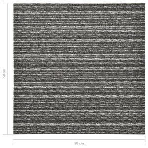 Plăci de pardoseală, 20 buc., antracit cu dungi, 50x50 cm, 5 m² - Img 6