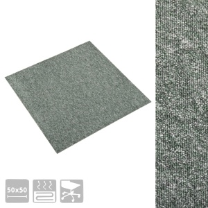 Plăci de pardoseală, 20 buc., verde, 50 x 50 cm, 5 m² - Img 3