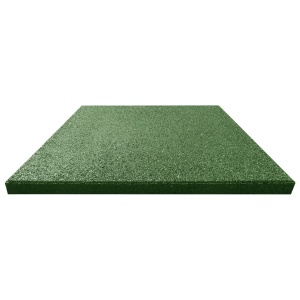 Plăci de protecție la cădere, 6 buc, verde, 50x50x3 cm, cauciuc - Img 3