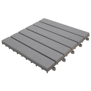 Plăci pardoseală, 20 buc., gri, 30x30 cm, lemn masiv de acacia