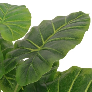 Plantă artificială Taro cu ghiveci, 45 cm, verde - Img 2