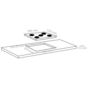 Plită ceramică cu 5 arzătoare, control tactil, 90 cm, 8500 W - Img 5