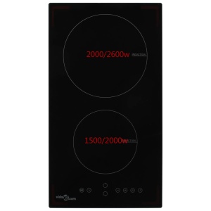 Plită cu inducție cu 2 arzătoare, control tactil, sticlă 3500 W - Img 2