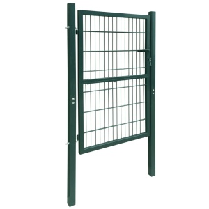 Poartă 2D pentru gard (simplă) 106 x 230 cm, verde - Img 2