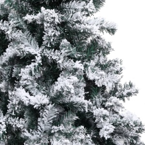 Pom de Crăciun artificial cu zăpadă, verde, 150 cm, PVC - Img 4